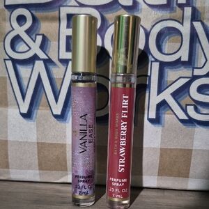 Bath & Body Works Vanilla Ease and Strawberry Flirt Perfume Duo